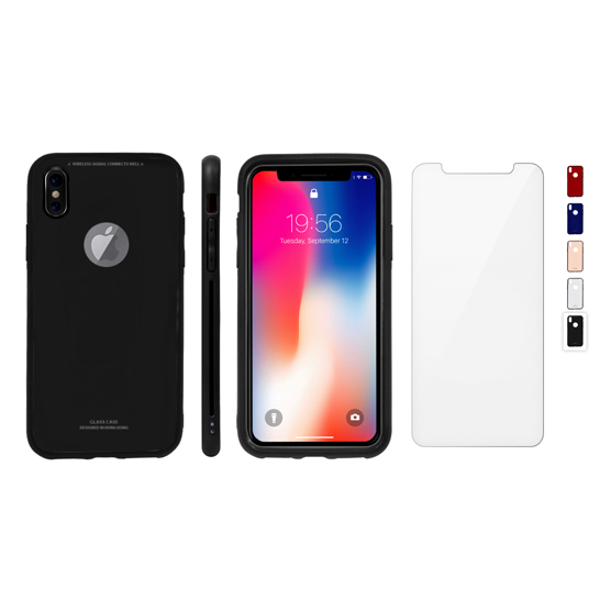 Funda para Iphone X de Vidrio Templado Carcaza